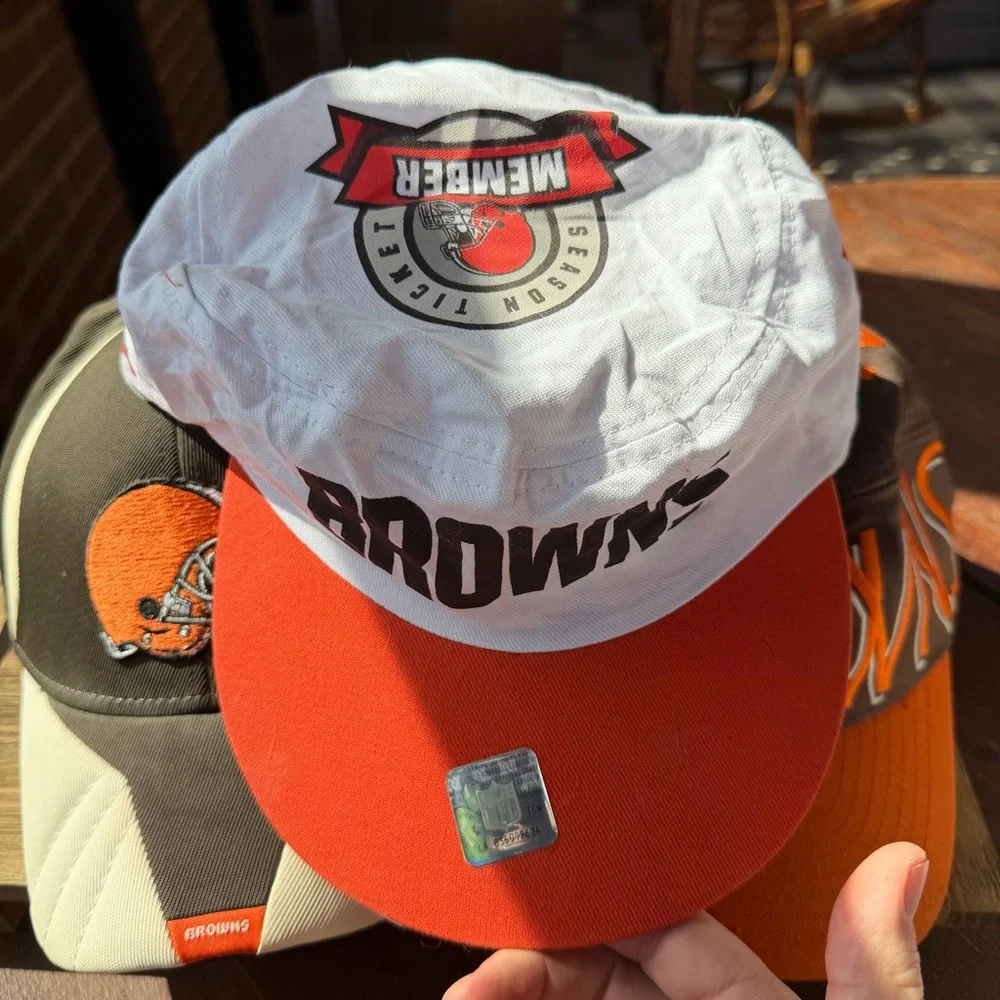 Cleveland Browns Vintage Hats! Go Browns!